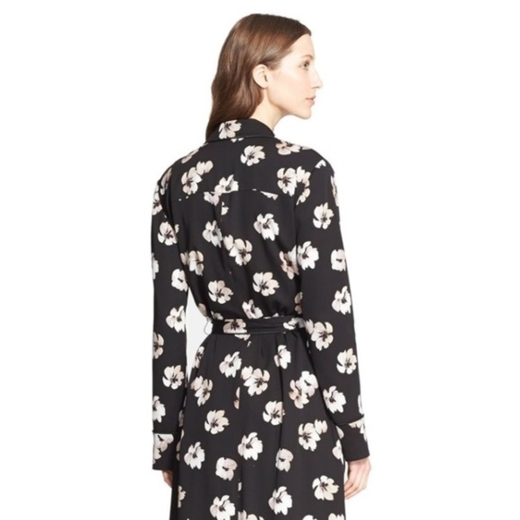 Maxi Satin Floral Blazer Coat - Picture 4 of 7